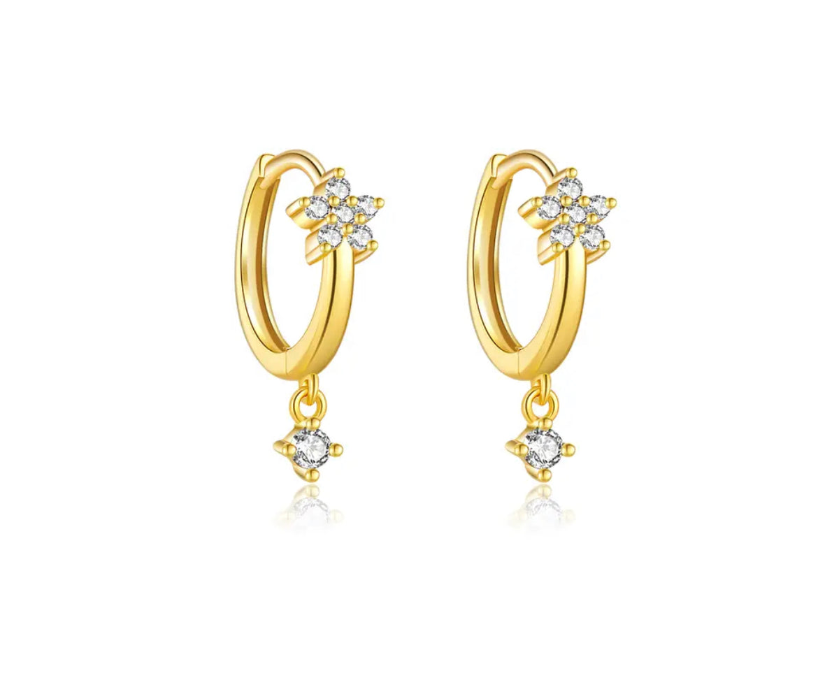 Flower Drop Earrings