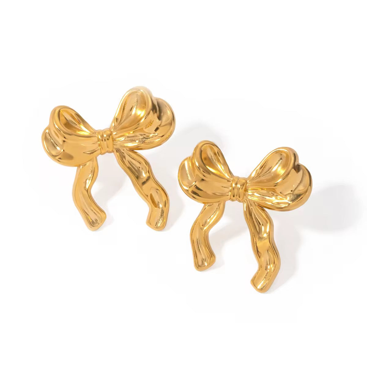 Fancy Bow Stud Earrings