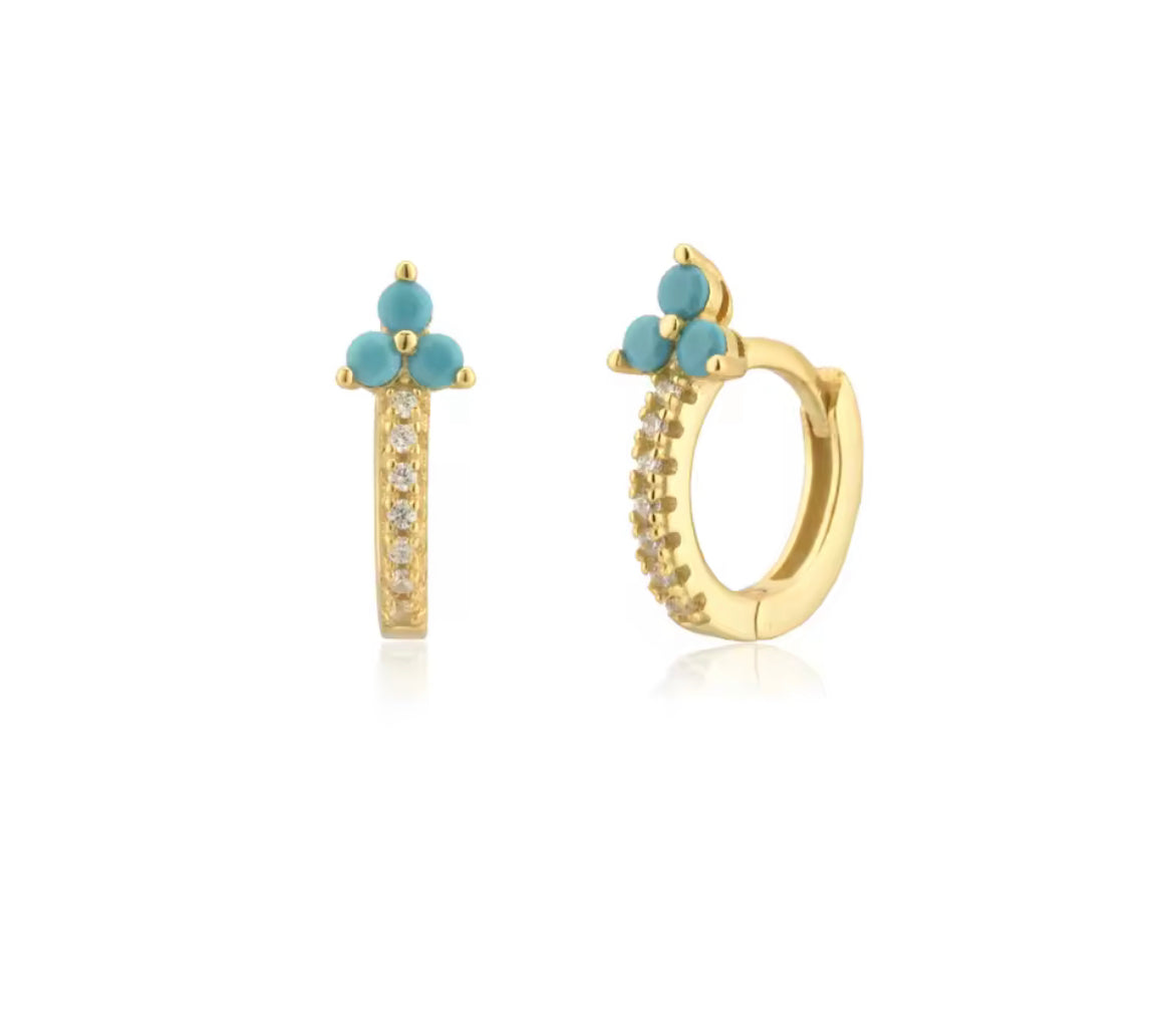 Turquoise Trinity Earrings