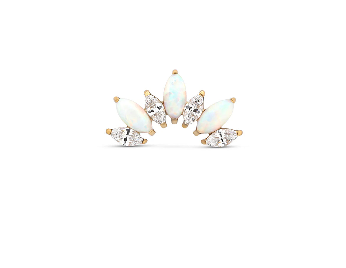 Opal Crown Titanium Flat-Back