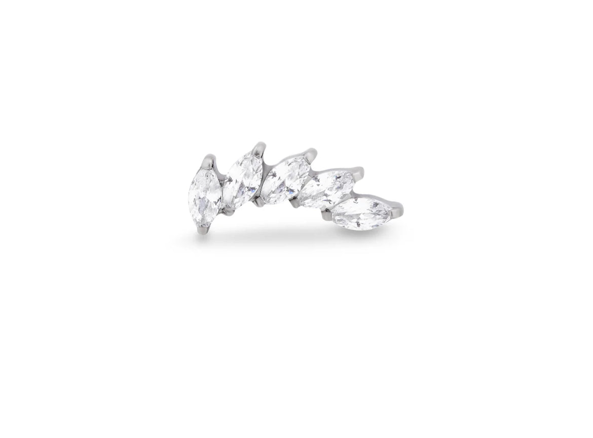 Wing 5 Cluster Titanium Flat-Back