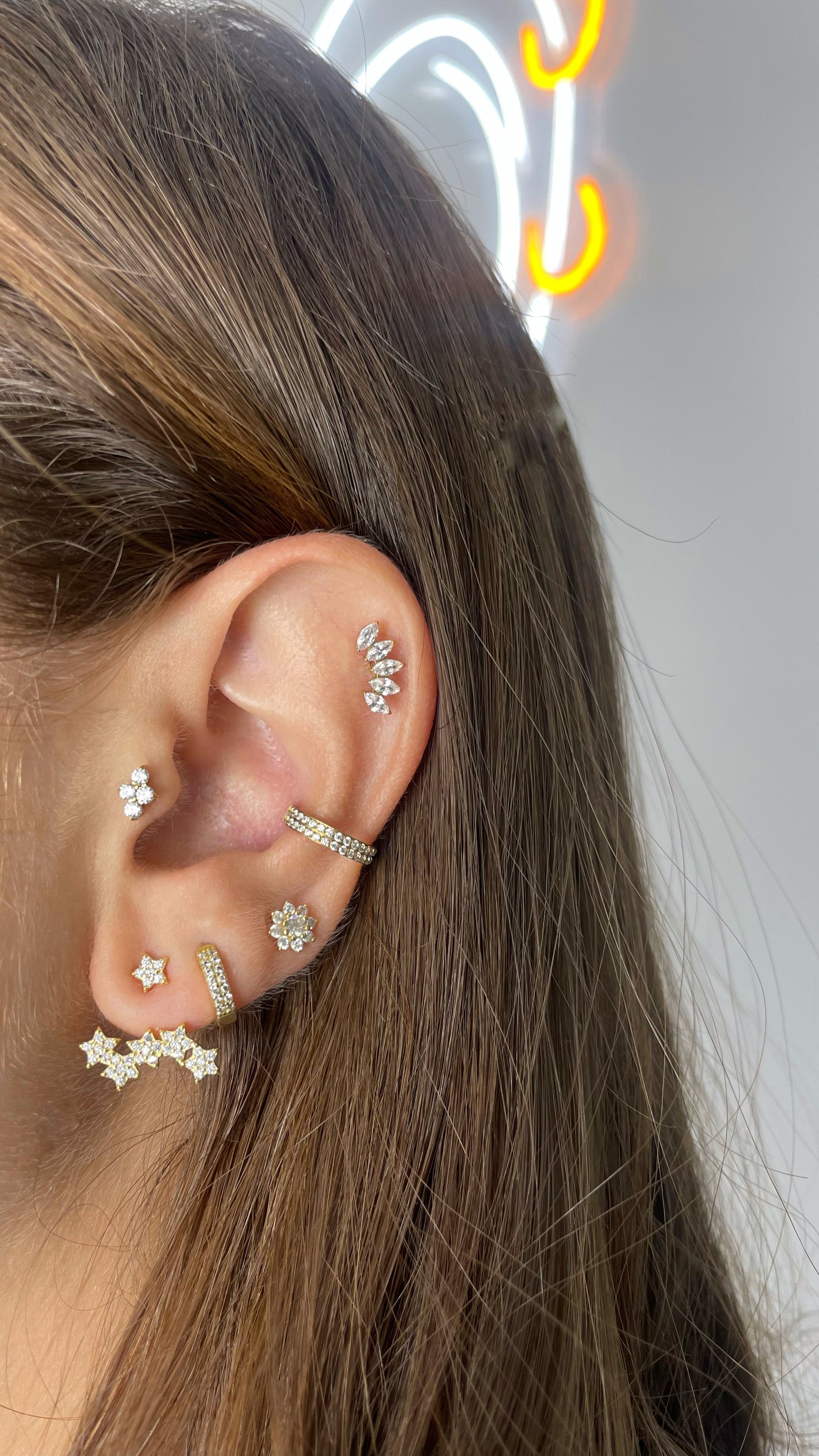 Star Drop Earrings