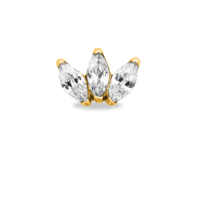 Marquise Titanium Flat-Back